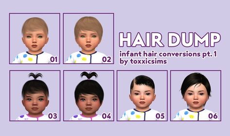 Ts4 Infant, Sims Infant, Infants Cc, Sims 4 Infant, Infant Cc, Infant Hair, Ts4 Mods, Cc Furniture, Pelo Sims