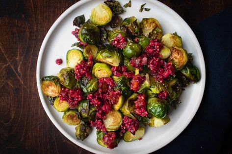 Cranberry Mostarda, Lemon Cranberry, Loaded Sweet Potato, Baked Veggies, Roasted Brussels Sprouts, Quick Weeknight Dinners, Fresh Cranberries, Roasted Brussel Sprouts, Vegetable Peeler