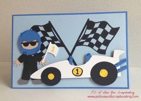 Birthday Card Cricut, Diy Birthday Card For Boyfriend, Car Birthday Card, Preschoolers Activities, Driver Card, Paper Folding Crafts, Hot Wheels Birthday, Anniversaire Diy, Car Card