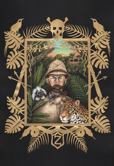 Jessica McCourt “Percy Fawcett Discovers the Lost City of Z.” Percy Fawcett, The Trees Percival Everett, Age Of Wonders Planetfall Art, Adventurers Guild, Adventurers Club, Atlantis The Lost Empire Vehicles, Adventurer's Guild, Lost City Of Z, Explorers Club