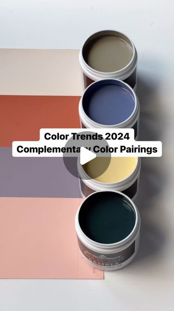 Benjamin Moore on Instagram: "Explore the complementary hues of the #ColorTrends2024 palette. Watch to see how to pair them to bring energy and harmony to any space, then head to our website for more information on using complementary colors in your home. #BenjaminMoore #PaintTok #Paint #HomeInspo #PaintColors #DIY #Interiors #InteriorDesign" Color Pairing, Benjamin Moore, Complementary Colors, Color Trends, Paint Colors, Energy, Bring It On, Color, Instagram