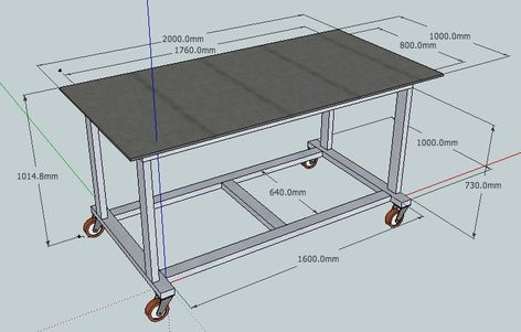 Welding Bench, Welding Table Diy, Welding Tables, Welding Cart, Metal Workshop, Welding And Fabrication, Diy Welding, Welding Table, Metal Welding