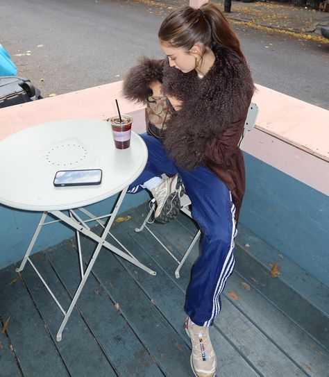 Instagram photo by Ruby Lyn • Oct 20, 2022 at 11:14 PM Giant Sunglasses, Adidas Track Pants Outfit, Be Unapologetically Yourself, Ruby Lyn, Mob Wife Aesthetic, Maximalist Aesthetic, Track Pants Outfit, Wife Aesthetic, Russian Winter