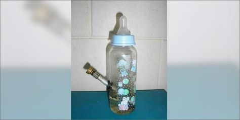 Homemade Bongs For When You’re In A Bind | Herb Water Bottle Bong, Bottle Bong, Diy Bong, Happy 4 20, Pyrex Glass, Puff And Pass, Red Potatoes, Baby Bottle, Glass Pipes