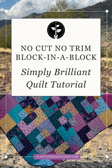 Our No Cut No Trim Block-in-a-Block tutorial is our most popular tutorial on the blog! We can see why, this block is as easy as it comes! Visit the blog for this FREE quilt block tutorial and see all the different designs you can create with it. No Cut Quilt Block, No Cut No Trim Block In A Block, Quilt Tutorials Free, Charm Pack Quilt Patterns, Charity Quilts, Quilt Backs, Charm Pack Quilt, Charm Pack Quilts, Finished Quilts