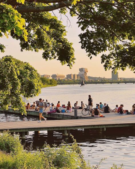 Summer in the city ☀️ 📸: @bretclancy ⁣⁣ ⁣⁣ #boston #summerinboston #esplanade #charlesriveresplanade #igersboston #igboston… | Instagram Boston Wallpaper Laptop, Boston Ma Aesthetic, Life In Boston, Charles River Boston, Boston Aesthetic Summer, Boston Summer Aesthetic, Boston Instagram Pictures, Boston Girl Aesthetic, Boston Images