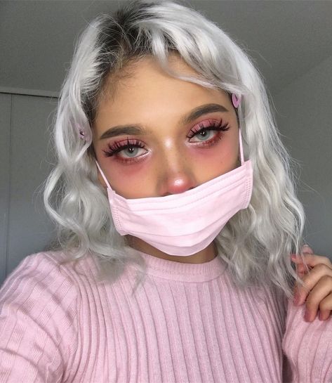 douxfairy 🌸 ♡.*･｡ﾟ on Instagram: “feeling love sick 😷💕🌡 comment ur fav pic from this look” Sick Makeup, Love Sick, Creative Makeup Looks, Professional Makeup Artist, Style Change, Girls Makeup, Creative Makeup, Artistry Makeup, Aesthetic Hair