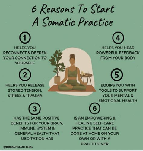 Developing a daily somatic practice (at home on your own or get started working with a somatic practitioner for guidance) is a powerful and transformative healing and self-care practice! Here #Embodied #Yoga #HealthTips #FitLife #Unleashing #the #SelfCare #Wellness #Practice #Wisdom #Somatic #Within #Through #HealthyLiving Somatic Therapy Exercises, Somatic Yoga, Somatic Therapy, Yoga Inspiration Photos, Therapy Exercises, Healing Journaling, Mind Body Connection, Hormone Imbalance, Mental And Emotional Health