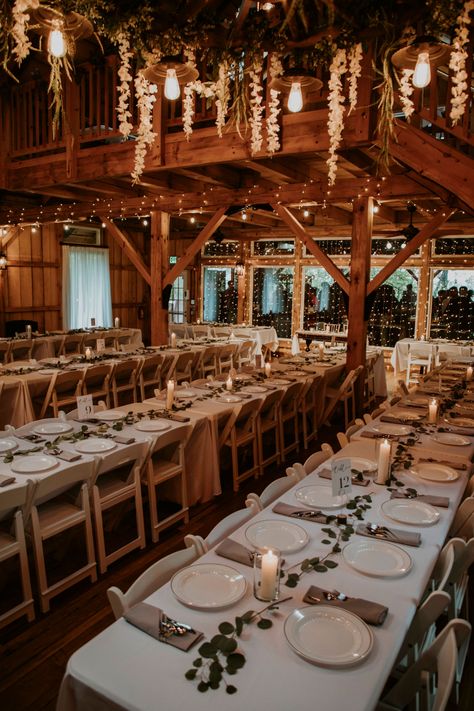 Woodland fairytale ambiance at the Mohicans Treehouse wedding captured by Equilibrium Photos & Video in Ohio Wedding Venues Woodland, Forest Cabin Wedding, Treehouse Wedding Ideas, Mohican Treehouse Wedding, Forest Wedding Details, Woodland Wedding Reception, Woodsy Indoor Wedding, Woodsy Wedding Aesthetic, Happy Days Lodge Wedding Ohio