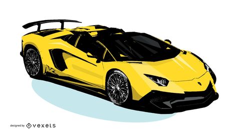 Yellow Lamborghini Lamborghini Cartoon, Lamborghini Vector, Yellow Lamborghini, Driving Fast, Best Lamborghini, Red Lamborghini, Sports Cars Lamborghini, Roadster Car, Lamborghini Centenario