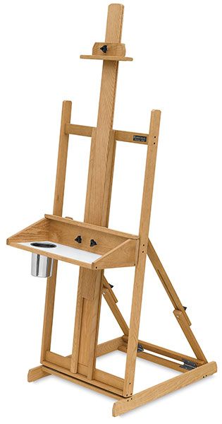 Painting Stand Wooden, Diy Easel Stand For Painting, Diy Wood Easel Stand, Northern Red Oak, Canvas Holder, Painting Stand, Diy Easel, Art Studio Storage, Furniture Design Sketches