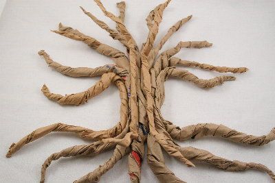 Tutorials: Paper Roll Twisted Oak Tree Toilet Paper Roll Diy, Toilet Paper Roll Wall Art, Cardboard Tree, Flower Room Decor, Toilet Paper Art, Toilet Paper Roll Art, Paper Grocery Bags, Rolled Paper Art, Toilet Paper Crafts