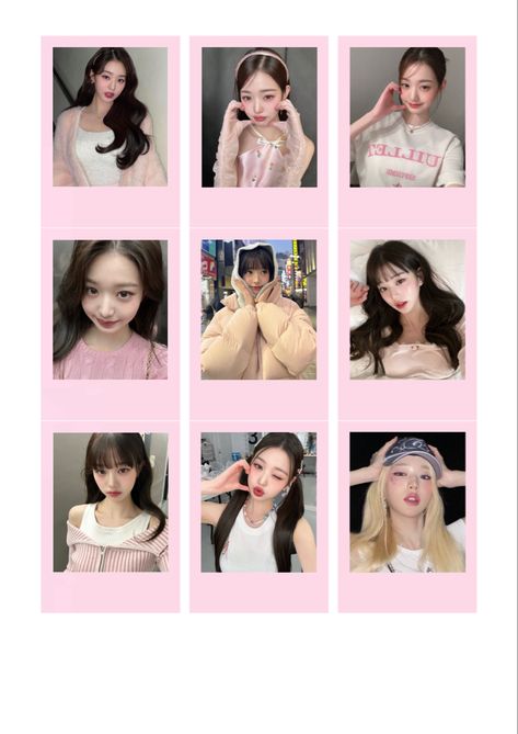 wonyoung polaroid polco ive deco. print a4 size Ive Polaroid Printable, Polaroid Pictures Kpop, Wonyoungism Poster, Wonyoung Polaroid, Freebies Kpop, Kpop Polaroids, Kpop Polaroid, Polaroid Kpop, Photocards Template