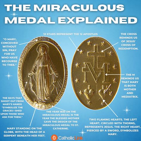 What Is The Miraculous Medal? - Catholic-Link Thomas Aquinas Quotes, Rosary Prayers Catholic, Jesus Facts, St Benedict Cross, Catholic Doctrine, Novena Prayers, Jesus Prayer, Blessed Mother Mary, Catholic Medals