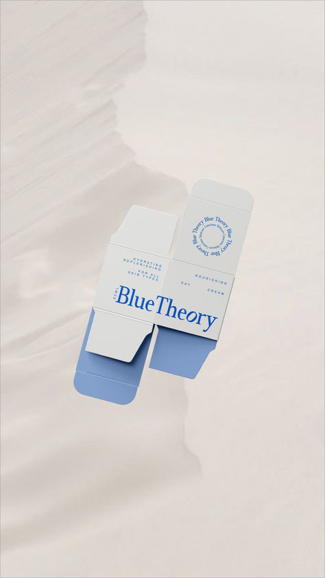 A conscious skincare brand with beautiful combinations of blues and greens! We are obsessed with the minimalist approach and absolutely adore these packaging concepts 🤍 Blue And White Colour Palette, Blue Wellness Aesthetic, Blue Branding Design, Blue Brand Identity, Skin Care Branding, Blue Skincare, Blue Branding, Fresh Skincare, Colors Aesthetic