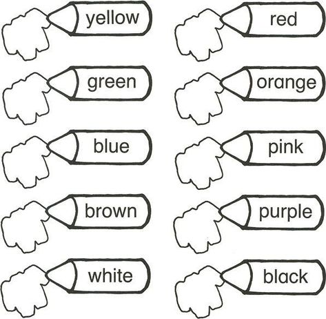 Kindergarten Skills Activities, Kertas Kerja Prasekolah, Aktiviti Prasekolah, Color Worksheets For Preschool, Shape Worksheets For Preschool, Color Words, Aktiviti Kanak-kanak, English Activities For Kids, Kids Worksheets Preschool