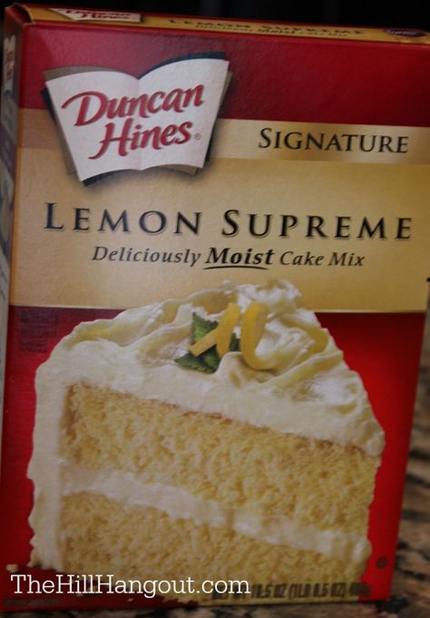 Lemon Supreme Cake, Lemon Cake Mix Recipe, Lemon Cream Cake, Box Lemon Cake, Recipes Using Cake Mix, Boxed Cake Mixes Recipes, Lemon Pudding Cake, Lemon Bars Recipe, Lemon Bundt Cake