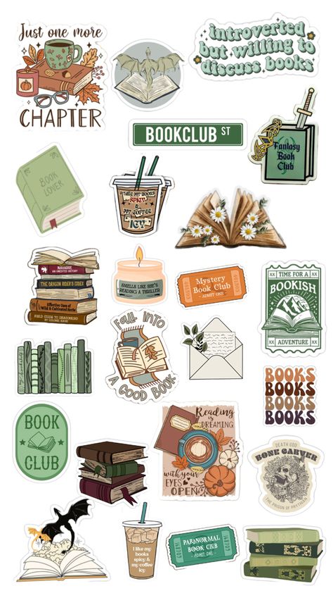 Green & neutral tones book or kindle stickers Bookish Stickers, Cottage Core Style, Kindle Stickers, Paranormal Books, Book Discussion, Green Sticker, Kindle Cover, Fall Items, Dragon Rider