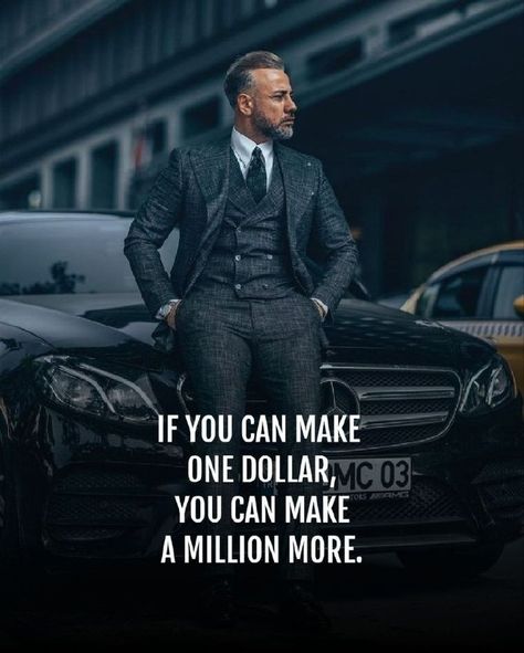 IF YOU CAN MAKE ONE DOLLAR, YOU CAN MAKE A MILLION MORE.👑 Billionaire's Mindset✅️... ____________________________________________. 🚀 Empowering Your Success | 📈 Business Strategist Sharing Top Tips & Insights   💼 Unlocking Potential | Dive into the world of business with actionable advice & strategies!   🏆 Championing Growth | Committed to helping YOU become the best in your field.   💰 Monetize... Billionaire Quotes Motivation, Billionaire Advice, Unlocking Potential, Billionaire Quotes, Millionaire Mindset Quotes, Beautiful Text, Lady Quotes, Attitude Quotes For Boys, Gentleman Quotes