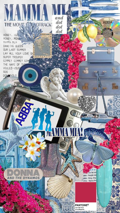 Mamma Mia Wallpaper, Mia Wallpaper, Seventeenth Birthday, Sweet Sixteen Parties, Dorm Posters, Art Corner, Hippie Wallpaper, Mama Mia, Preppy Wallpaper