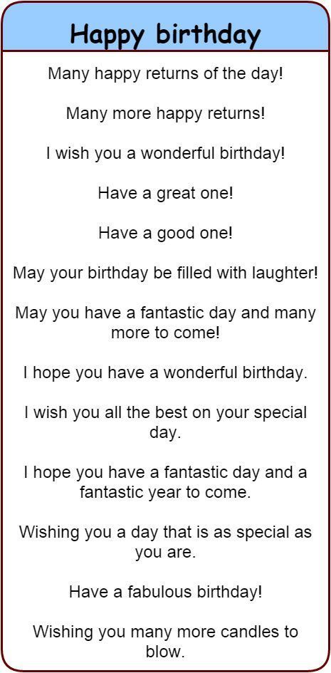 Fun and different ways to wish people 'happy birthday' in English. 'Happy birthday' in 30 different languages. - learn English,communication,vocabulary,english Tatabahasa Inggeris, Sms Language, Jesus Videos, Friend Birthday Quotes, English Learning Spoken, Happy Birthday Quotes For Friends, English Vocab, Birthday Wishes Quotes, Good Vocabulary