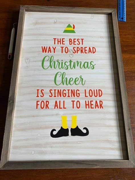 The best way to spread Christmas cheer is singing loud for all to hear. The Best Way To Spread Christmas Cheer, Christmas Songs Lyrics, Cheer Signs, Christmas Dreaming, Sing For You, Elf Movie, Sign Painting, Song Lyric Quotes, Christmas Room Decor