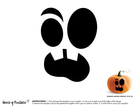 50 Easy Pumpkin Carving Stencils + The Ultimate Guide To Pumpkin Carving Easy Pumpkin Carving Stencils, Pumpkin Carving Stencils Easy, Best Pumpkin Carving, Printable Pumpkin Carving Stencils, Pumpkin Carving Stencils Templates, Cute Pumpkin Faces, Pumpkin Carving Stencil, Printable Pumpkin Stencils, Printable Stencils