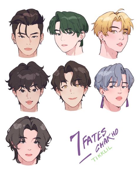 7 Fates Chakho, Vhope Fanart, Aveeno Baby, Chibi Cat, Bts Art, Anime Hair, Bts Drawings, Creative Drawing, Illustration Character Design