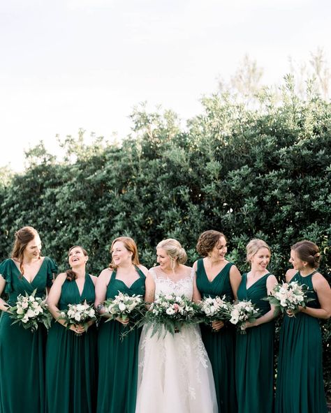 Brideside.com on Instagram: “On the hunt for the perfect dark green dresses for your bridesmaids? May we suggest 'Hunter' from our Dessy Collection?…” Green Marriage, Hunter Green Bridesmaid Dresses, Hunter Green Bridesmaid, Hunter Green Bridesmaid Dress, Forest Green Bridesmaid Dresses, Hunter Green Wedding, Forest Green Wedding, Emerald Green Bridesmaid Dresses, Dark Green Bridesmaid Dress