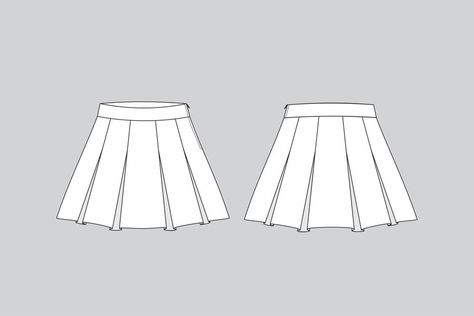 Premium Vector | Pleated skirt technical fashion illustration skirt vector skirt draw Pleated skirt draw Pleated Skirt Sketch, Fashion Illustration Skirt, Skirt Drawing, Free Business Card Mockup, Business Card Maker, Flyer Maker, Poster Maker, Poster Invitation, Presentation Template Free