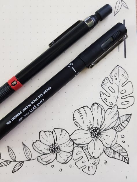 Corner Page Doodles, Bujo Corner Designs, Floral Doodle Border, Corner Flowers Drawing, Floral Corner Border Design, Corner Drawing Ideas, Side Border Design For Project Aesthetic, Corner Designs Drawing, Border Flower Designs Drawing