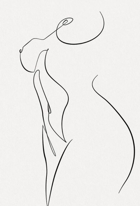 Outline Woman Drawing, Acrylic Drawing Ideas, Line Body Drawing, Line Art Silhouette, Painting Ideas 2023, Feminine Line Art, Abstract Silhouette, Female Line Art, Art And Painting