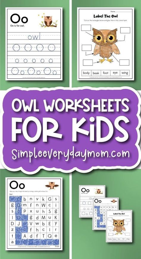 Fall is the perfect time to get kids learning about different animals, and owls are a great place to start! Your kids will have a hoot learning about owls while working on vital skills, such as handwriting and letter recognition. Include these owl worksheets in your lesson plans this season, and watch your kid’s skills soar! O Is For Owl, Owl Activities, Kindergarten Craft Activities, Preschool Craft Activities, Printables Free Kids, Kindergarten Crafts, Creative Activities For Kids, Kids Learning Activities, Letter Recognition