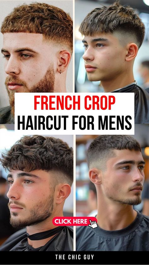 French Crop Haircut Ideas: Top 22 Styles for Men in 2024 Skin Fade Crewcut, Crop Mens Haircut, French Crop Men, Messy French Crop, Modern Men Haircut, Men Haircut 2024, Textured Crop Hair Men, French Crop Haircut, French Crop Hair Men