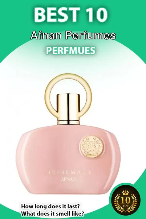 Here are Top 10 Best Afnan Perfumes Perfumes UPDATED April 2022. Everything you need to know before buying, Must-know-Facts about their longevity, Scent projections, how they smell like etc. and why they are the best!. Afnan Perfumes, Top 10, Need To Know, Perfume Bottles, 10 Things