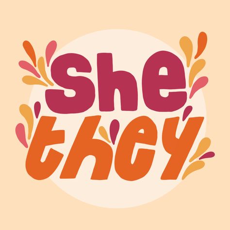 check out this she/they aesthetic pride pronoun sticker on redbubble!! She They Aesthetic, They Them Aesthetic, She They, Gl Story, She They Pronouns, Bisexual Wallpaper Iphone Aesthetic, Bisexual Wallpaper, They Pronouns, Control Emotions