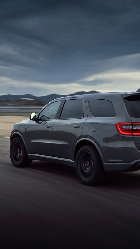 Dodge Durango SRT Hellcat 2021 Engine: 6.2L V8 Supercharged Power: 529 kW / 720 hp Torque: 875 Nm / 645 lb-ft 0-60 mph: 3.5 seconds Top Speed: 290 kph / 180 mph Dodge Durango Srt Hellcat, Dodge Suv, Dodge Durango Srt, Dodge Demon, Jeep Grand Cherokee Srt, Dodge Trucks Ram, Lovely Car, Srt Hellcat, Cars Luxury