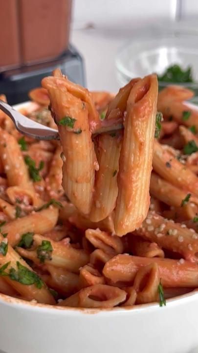 Tomato Tofu, Tofu Pasta, Healthy Vegan Dinner Recipes, Pasta Water, Silken Tofu, Food Menu Design, Healthy Recipies, Vegan Pasta, Easy Pasta Recipes