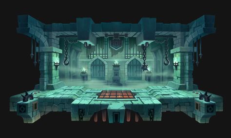 ArtStation - Dungeon, del goni Background Game, Dungeon Room, Game Environment, 3d Modelle, Game Background, Fantasy Castle, Game Concept Art, Stage Set, Game Concept