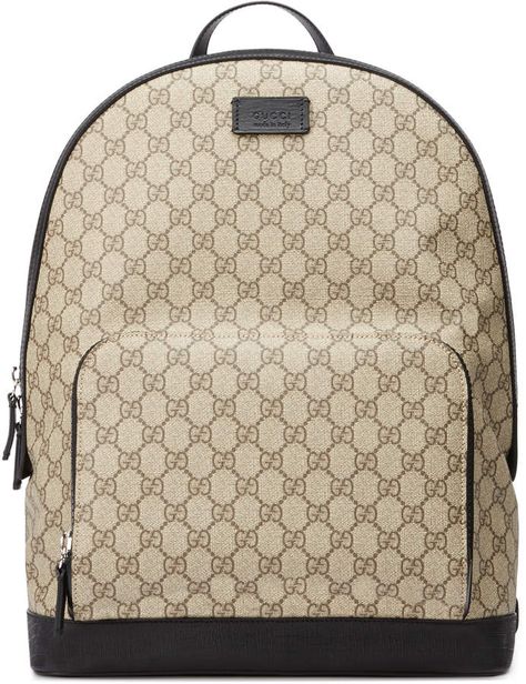 Backpack Beige, Supreme Backpack, Trendy Backpacks, Perfect Handbag, Canvas Backpack, Gucci Handbags, Vuitton Bag, Gucci Men, Handbags Michael Kors