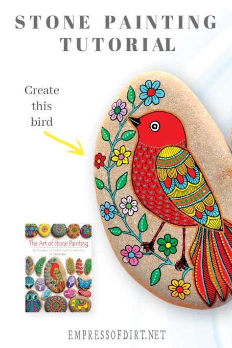 Stones Garden, Painted Rock Animals, Art & Craft Paint, Painted Rocks Diy, Rock Painting Ideas Easy, Madhubani Painting, Rock Painting Designs, Stone Crafts, Rock Painting Art