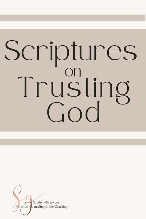 Trusting God more is the sweet spot in the life of the Christian. Scriptures on trusting God and the benefits declare the peace, hope and joy we have access to when we surrender to God. Additionally, God's Word also gives us clear direction on how to grow our faith. Being in His Word is a great starting point. Difficult times and trials, grow our faith as well as simply praising and praying! #scriptures #trustgod #christian #bibleverses Staying Faithful To God, Seeking God Scriptures, Scriptures On Trusting God, Trust God Verse, Have Faith In God, Trust Gods Plan, Christian Scriptures, Surrender To God, All Things Work Together