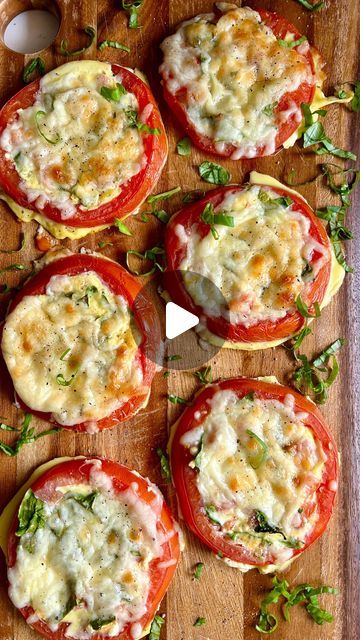 Stella Drivas 🇬🇷🇺🇸 on Instagram: "It’s TOMATO season and these Cheesy Tomato Slices will definitely make you love your life. They are super low carb and very delicious. Hope you try them!   Full recipe is on my site: HungryHappens.Net  Καλή Όρεξη 💙" Stella Drivas, Tomato Season, Happy Meal, Love Your Life, Love Your, Low Carb, Make It Yourself, On Instagram, Instagram