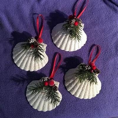 seashell ornament instructions caps - Yahoo Search Results Cleaning Seashells, Shell Angels, Shell Projects, Seashell Christmas Ornaments, Seashell Christmas, Beach Christmas Decorations, Beach Christmas Ornaments, Shell Flowers, Seashell Ornaments