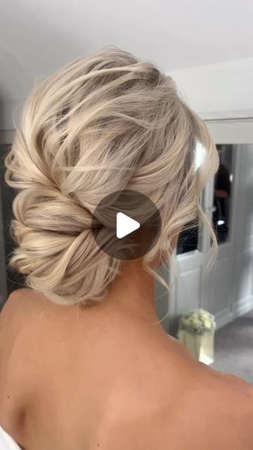 Wedding hair | London | Surrey on Instagram: "DREAMY textured updo ✨

I know polished styles are on trend for this year but textured updo’s are still one of my favourites to create and look so romantic ✨

SAVE for your bridal inspo ❣️" Bridal Messy Updo, Elegant Low Bun Wedding, Textured Updo, Bridal Inspo, Wedding Hair, Wedding Inspo, Wedding Hairstyles, I Know, This Year