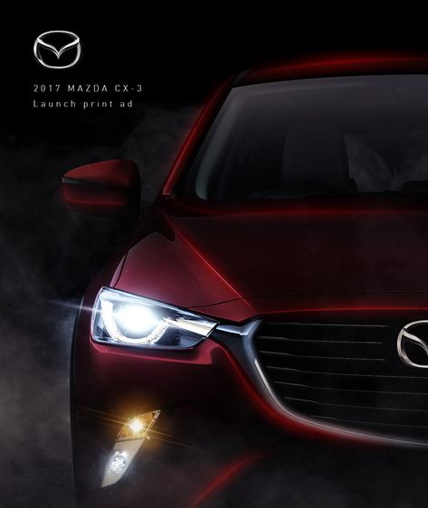 2017 Mazda CX-3 Launch Print ads on Behance Car Launch Poster, Car Print Ads, Mazda Cx3, Campaign Ads, Mazda 3 Sedan, Car Advertising Design, Mazda Cx 3, Brand Advertising, Rental Car