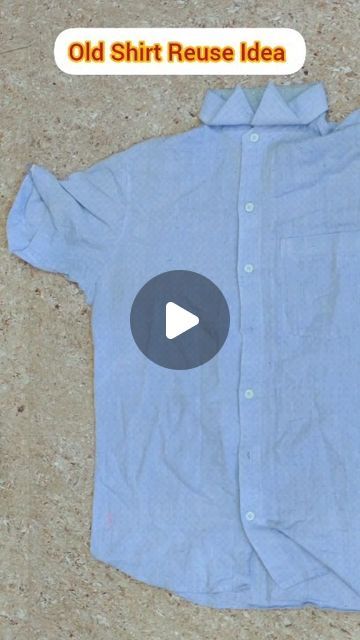 Old Clothes Diy Upcycling, Refashion Clothes Upcycling, Shirt Upcycle Diy, Recycled Mens Shirt, Old Shirt Refashion, Old Clothes Diy, Reuse Old Clothes, Redo Clothes, Reuse Clothes