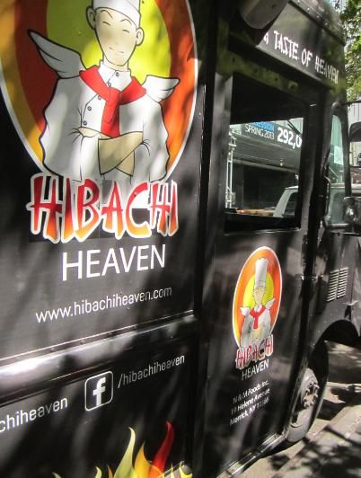 Food Truck: Hibachi Heaven, New York, NY Hibachi Food Truck, Ramen Food Truck, Lunch Schedule, Black Food Truck Design, Black Food Trailer, Hibachi Food, Oahu Food Trucks, Meals On Wheels, Day To Day