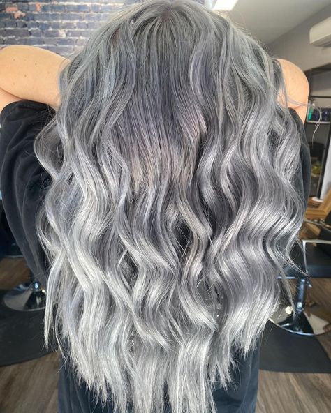 Platinum Silver Hair Color, Silver Ash Hair, Grey Silver Hair, Dark Silver Hair, Silver Grey Hair Dye, Silver Hair Shampoo, Silver Hair Color Ideas, Ash Gray Hair Color, Silver Blue Hair