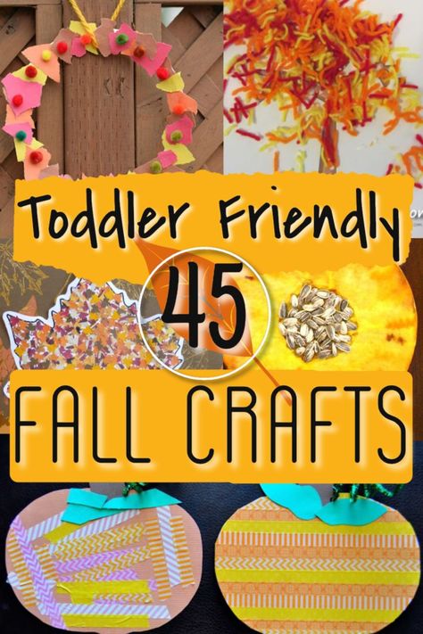 Cute Fall Crafts, Fall Crafts For Toddlers, Crafts Fall, Halloween Crafts For Toddlers, Fun Fall Crafts, Fall Arts And Crafts, Fall Art Projects, Crafts For Toddlers, Toddler Arts And Crafts